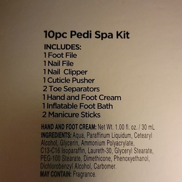 10pc Pink Pedi Spa Kit - Picture 3 of 3